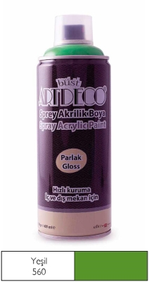 Artdeco Akrilik Sprey Boya, 400ml, Yeşil 560 - 1