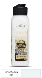 Artdeco Gold Multi-Surface Akrilik Boya, 140ml, Beyaz Sabun 336 - Artdeco
