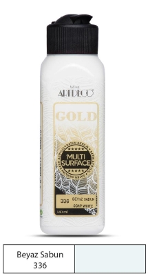 Artdeco Gold Multi-Surface Akrilik Boya, 140ml, Beyaz Sabun 336 - 1