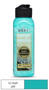 Artdeco Gold Multi-Surface Akrilik Boya, 140ml, Su Yeşili 280 - Artdeco