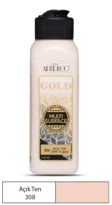Artdeco Gold Multi-Surface Akrilik Boya, 140ml, Açık Ten 308 - Artdeco