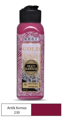 Artdeco Gold Multi-Surface Akrilik Boya, 140ml, Antik Kırmızı 230 - 1