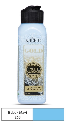 Artdeco Gold Multi-Surface Akrilik Boya, 140ml, Bebek Mavi 268 - 1