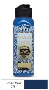 Artdeco Gold Multi-Surface Akrilik Boya, 140ml, Denizci Mavi 273 - Artdeco
