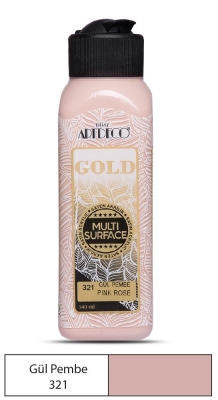 Artdeco Gold Multi-Surface Akrilik Boya, 140ml, Gül Pembe 321 - 1