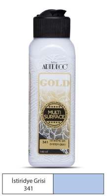 Artdeco Gold Multi-Surface Akrilik Boya, 140ml, İstiridye Gri 341 - 1