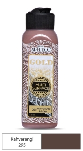 Artdeco Gold Multi-Surface Akrilik Boya, 140ml, Kahverengi 295 - Artdeco