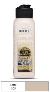 Artdeco Gold Multi-Surface Akrilik Boya, 140ml, Latte 305 - Artdeco