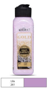 Artdeco Gold Multi-Surface Akrilik Boya, 140ml, Lila 261 - Artdeco