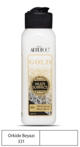 Artdeco Gold Akrilik Boya, 140ml, Orkide Beyazı 33 - Artdeco