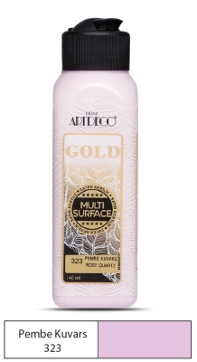 Artdeco Gold Multi-Surface Akrilik Boya, 140ml, Pembe Kuvars 323 - 1