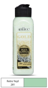Artdeco Gold Multi-Surface Akrilik Boya, 140ml, Retro Yeşil 281 - Artdeco