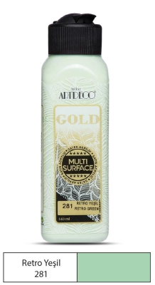 Artdeco Gold Multi-Surface Akrilik Boya, 140ml, Retro Yeşil 281 - 1