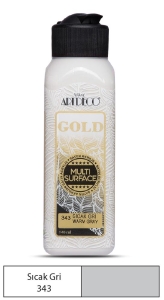 Artdeco Gold Multi-Surface Akrilik Boya, 140ml, Sıcak Gri 343 - Artdeco