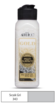 Artdeco Gold Multi-Surface Akrilik Boya, 140ml, Sıcak Gri 343 - 1
