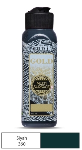 Artdeco Gold Multi-Surface Akrilik Boya, 140ml, Siyah 360 - Artdeco