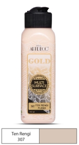 Artdeco Gold Multi-Surface Akrilik Boya, 140ml, Ten Rengi 307 - Artdeco