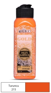 Artdeco Gold Multi-Surface Akrilik Boya, 140ml, Turuncu 215 - Artdeco
