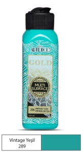 Artdeco Gold Multi-Surface Akrilik Boya, 140ml, Vintage Yeşil 289 - Artdeco