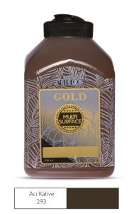 Artdeco Gold Multi-Surface Akrilik Boya, 500ml, Acı Kahve 293 - Artdeco