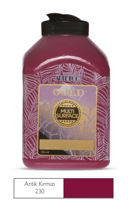 Artdeco Gold Multi-Surface Akrilik Boya, 500ml, Antik Kırmızı 230 - 1