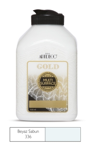 Artdeco Gold Multi-Surface Akrilik Boya, 500ml, Beyaz Sabun 336 - Artdeco