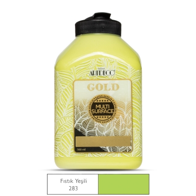 Artdeco Gold Multi-Surface Akrilik Boya, 500ml, Fıstık Yeşili 283 - 1