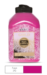 Artdeco Gold Multi-Surface Akrilik Boya, 500ml, Fuşya 242 - Artdeco