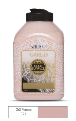 Artdeco Gold Multi-Surface Akrilik Boya, 500ml, Gül Pembe 321 - 1