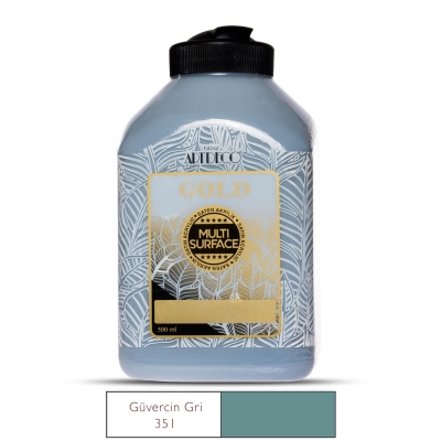 Artdeco Gold Multi-Surface Akrilik Boya, 500ml, Güvercin Gri 351 - 1