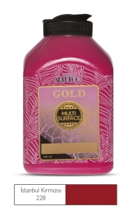 Artdeco Gold Multi-Surface Akrilik Boya, 500ml, İst. Kırmızısı 228 - Artdeco