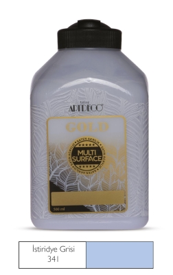 Artdeco Gold Multi-Surface Akrilik Boya, 500ml, İstiridye Gri 341 - 1