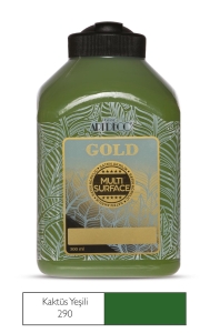 Artdeco Gold Multi-Surface Akrilik Boya, 500ml, Kaktüs Yeşili 290 - Artdeco