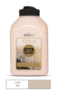 Artdeco Gold Multi-Surface Akrilik Boya, 500ml, Latte 305 - Artdeco