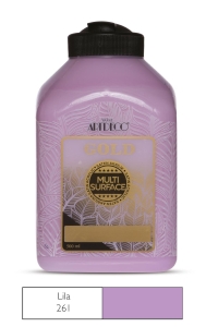 Artdeco Gold Multi-Surface Akrilik Boya, 500ml, Lila 261 - Artdeco