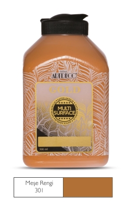 Artdeco Gold Multi-Surface Akrilik Boya, 500ml, Meşe Rengi 301 - 1