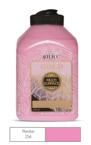 Artdeco Gold Multi-Surface Akrilik Boya, 500ml, Pembe 256 - Artdeco