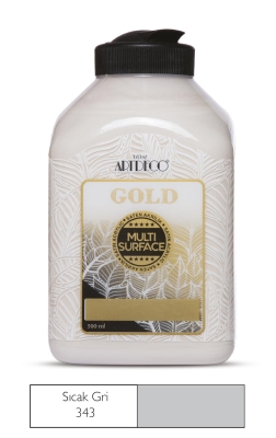 Artdeco Gold Multi-Surface Akrilik Boya, 500ml, Sıcak Gri 343 - 1