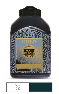 Artdeco Gold Multi-Surface Akrilik Boya, 500ml, Siyah 360 - 1