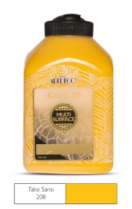 Artdeco Gold Multi-Surface Akrilik Boya, 500ml, Taksi Sarısı 208 - Artdeco