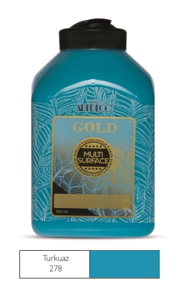 Artdeco Gold Multi-Surface Akrilik Boya, 500ml, Turkuaz 278 - 1