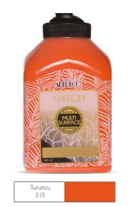 Artdeco Gold Multi-Surface Akrilik Boya, 500ml, Turuncu 215 - Artdeco