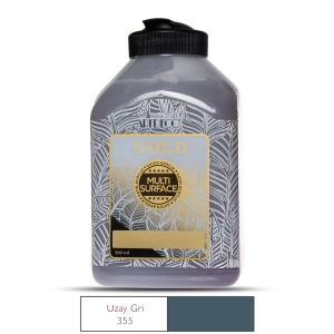 Artdeco Gold Multi-Surface Akrilik Boya, 500ml, Uzay Gri 355 - Artdeco