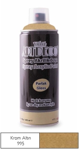Artdeco Krom Akrilik Sprey Boya, 400ml, Krom Altın 995 - Artdeco