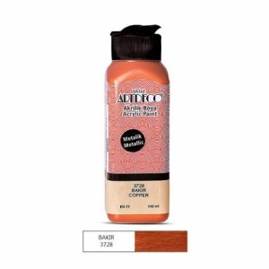 Artdeco Metalik Akrilik Boya, 140ml, Bakır 3728 - Artdeco