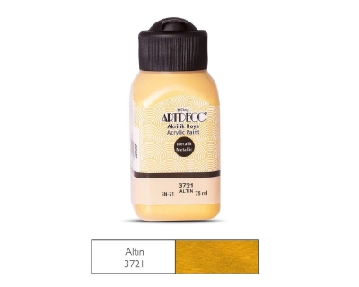 Artdeco Metalik Akrilik Boya, 75ml, Altın 3721 - 1