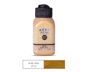 Artdeco Metalik Akrilik Boya, 75ml, Antik Altın 3713 - Artdeco