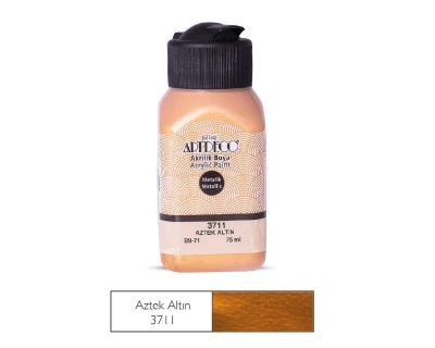 Artdeco Metalik Akrilik Boya, 75ml, Aztek Altın 3711 - 1