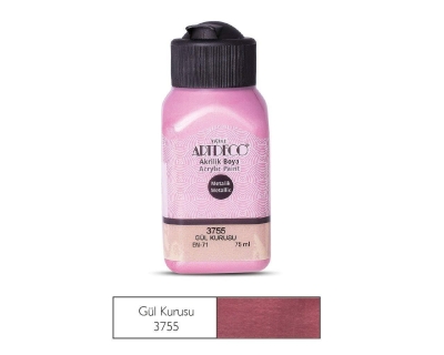 Artdeco Metalik Akrilik Boya, 75ml, Gül Kurusu 3755 - 1