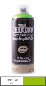 Artdeco Neon Akrilik Sprey Boya, 400ml, Neon Yeşil 950 - Artdeco